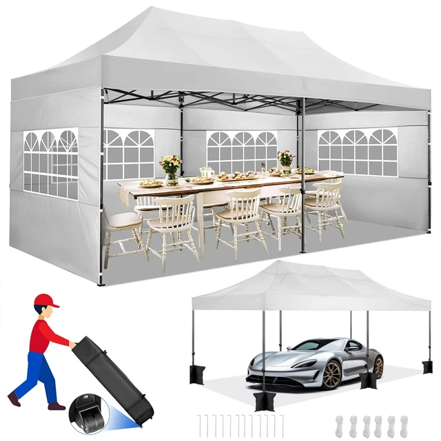 Pavillon 3x3/3x6m Gartenzelt Wasserdicht Partyzelt Pavillion Bierzelt UV-Schutz