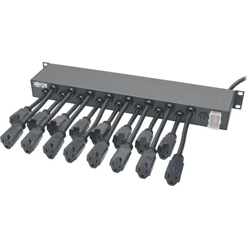 Tripp Lite Power Strip 16-Outlet Rack-Mount AC Charger 15 ft cord 120V 1URM