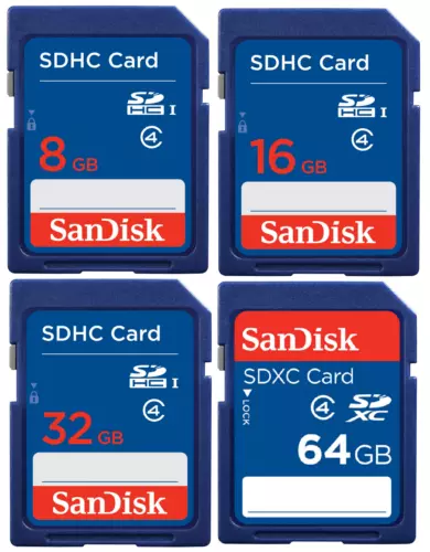 SanDisk 8GB/16GB/32GB/64GB Carte SD SDHC SDXC Classe 4 Numérique Cameras-Uk