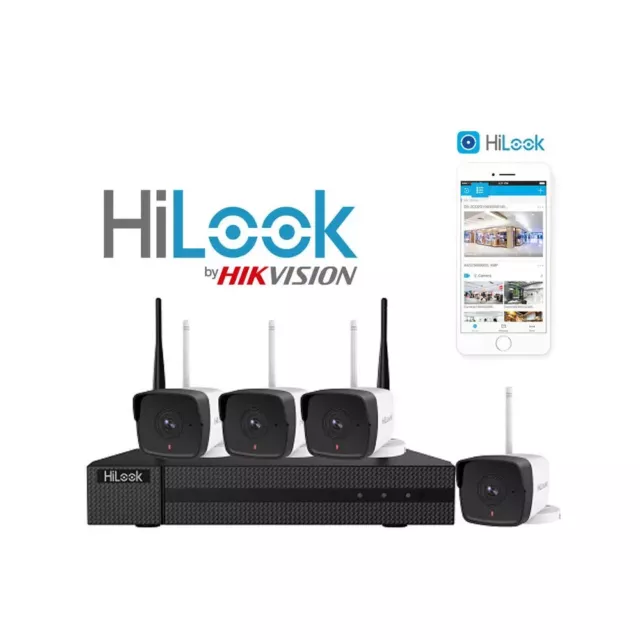 Kit vidéosurveillance WIFI 4 caméras full HD H265 micro intégré