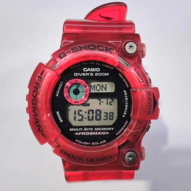 Casio G-Shock Diver's 200m Frogman Irukuji Men's Watch Solar Black Dial Digital