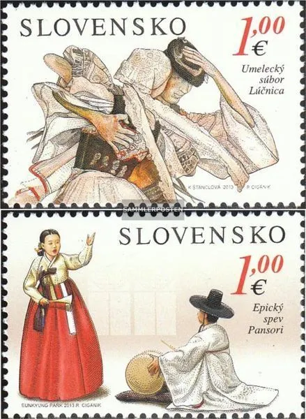 slovaquie 709-710 (complète edition) neuf avec gomme originale 2013 Südkorea