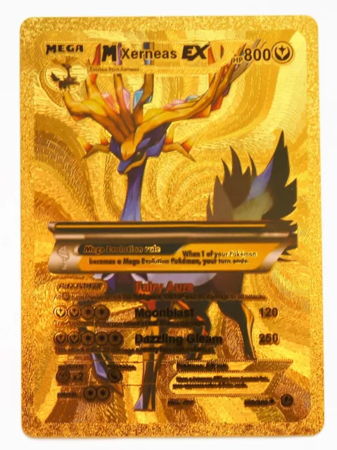 Carte Pokémon Doré - ANGLAISE US Neuf XerneaS EX