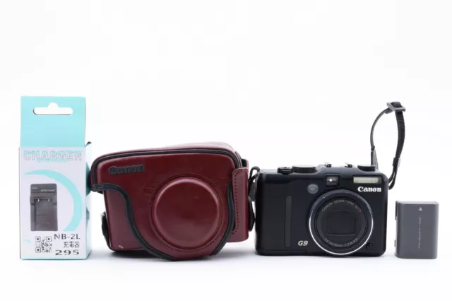 [ MINT ] Canon Power Shot G9 12.1MP Digital Compact Camera Black From Japan #594