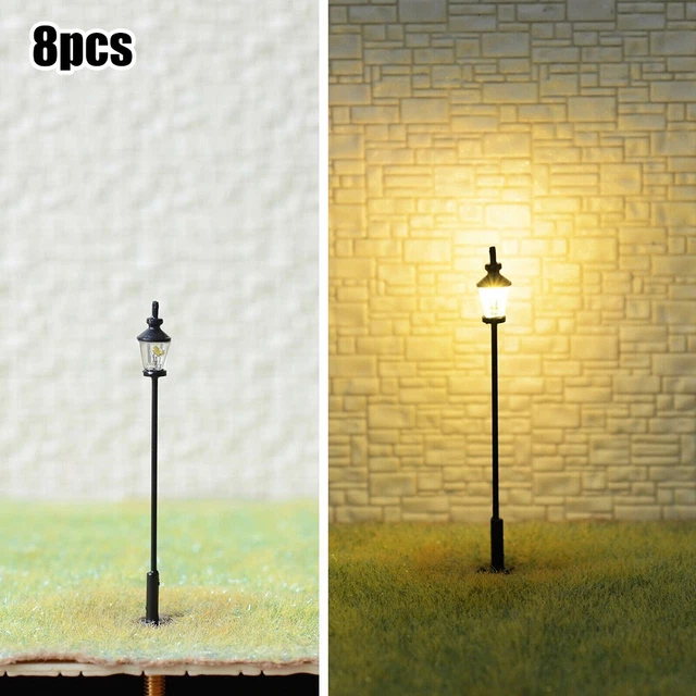 COLLECTION LAMPADAIRES LED échelle HO Pour Train Miniature 5