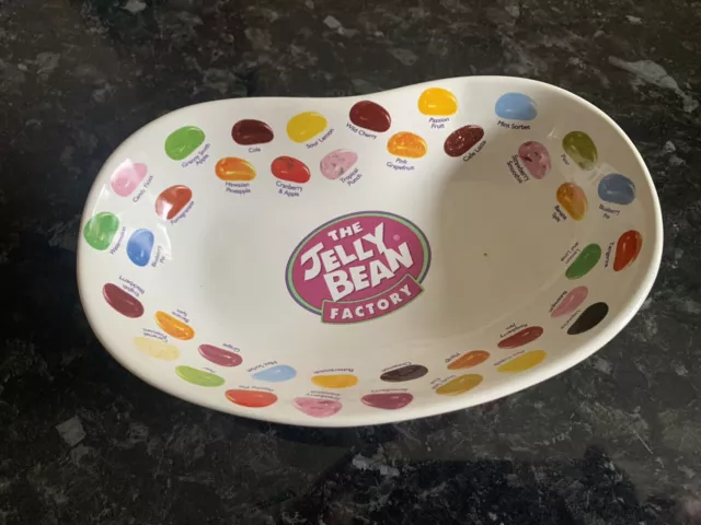 The Jelly Bean Factory Ceramic Dish, Bowl, Very Good Condition