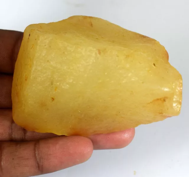 807 Ct/73 mm Natural Madagascar Yellow Sapphire Gemstone Rough Certified K5611