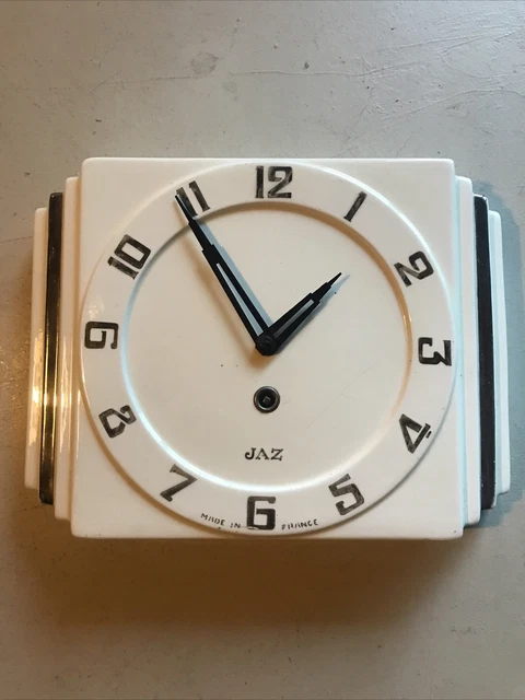 Pendule Murale Céramique Faience JAZ vintage