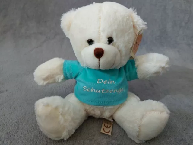 Schutzengel Bär grün Kuschel T-Shirt Teddy Kuscheltier Schutzengelbär