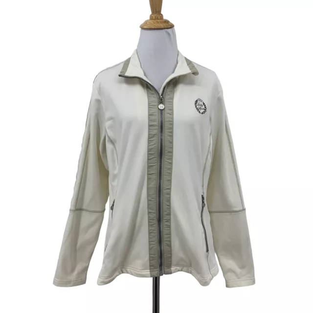 Daily Sports Golf Jacket Women L Large Stretch Full Zip Stand Collar Long Sleeve