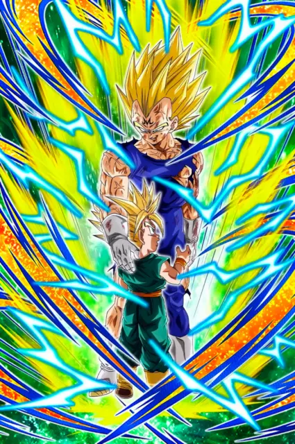 Dragon Ball Poster Vegeta ssj2 Shen Long 12inx18in Free Shipping