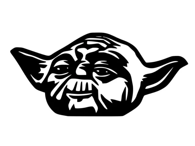 YODA STAR WARS JEDI Force Vinyl Decal Car Wall Laptop Sticker CHOOSE SIZE COLOR