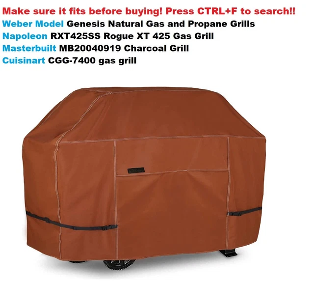 56" Heavy Duty Waterproof Barbecue Grill Cover Fit For All Brands Listed