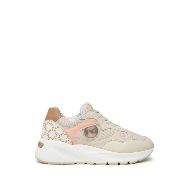 Chaussures Femme Hogan H323 - Derby à Zeppa Beige/noir, Taille 39, Neuves Avec Boîte