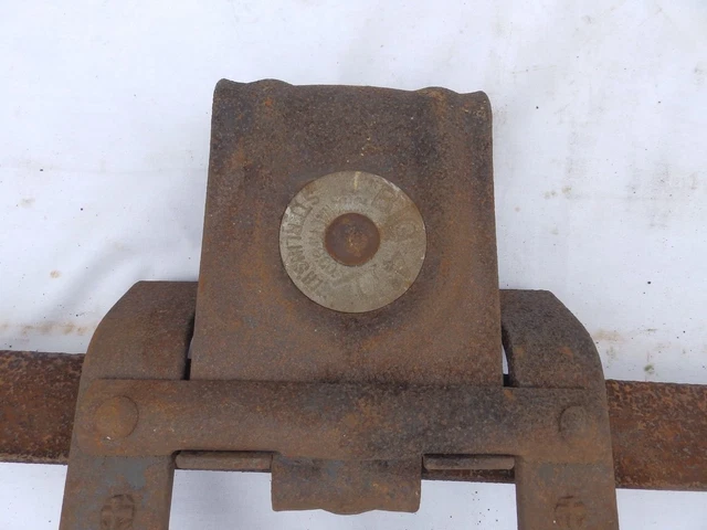Antique Pair Barn Garage Door Rollers Big 4 Pulley Horseshoe Sliders Vtg 361-17P 5