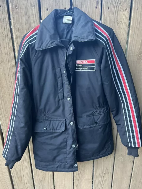 Vintage Honda Power Equipment Coat/Jacket 80s 3 Stripes Hondaline