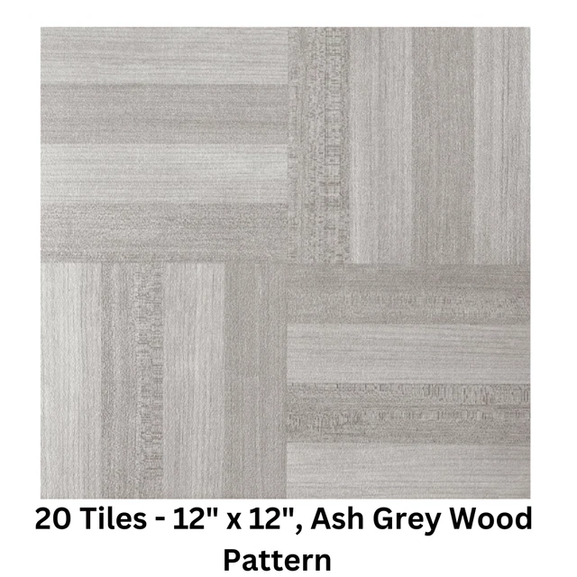 LUXURY VINYL FLOOR Tiles Peel Stick Self Adhesive Flooring Tile Wood