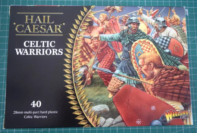 Warlord Games, Scatola Ave Cesare 28 mm Celtic Warriors, Nuovo