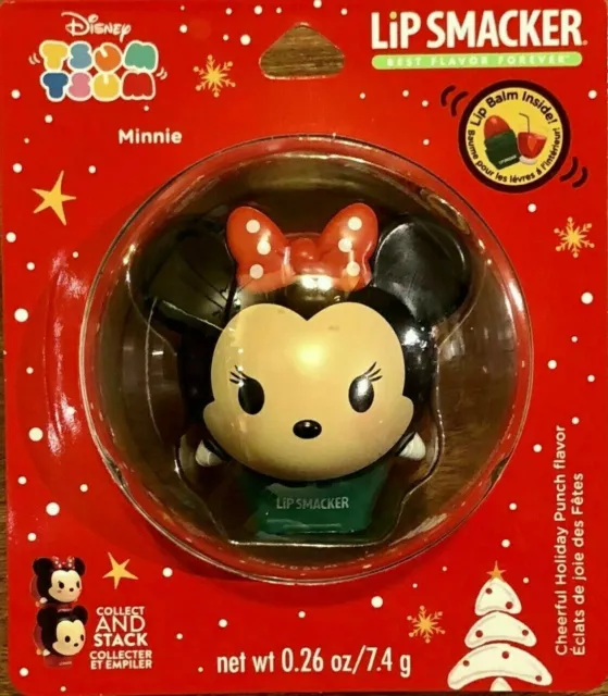 Disney Lip Smacker Holiday Tsum Tsum Minnie Mouse Punch Flavor Lip Balm .26 oz
