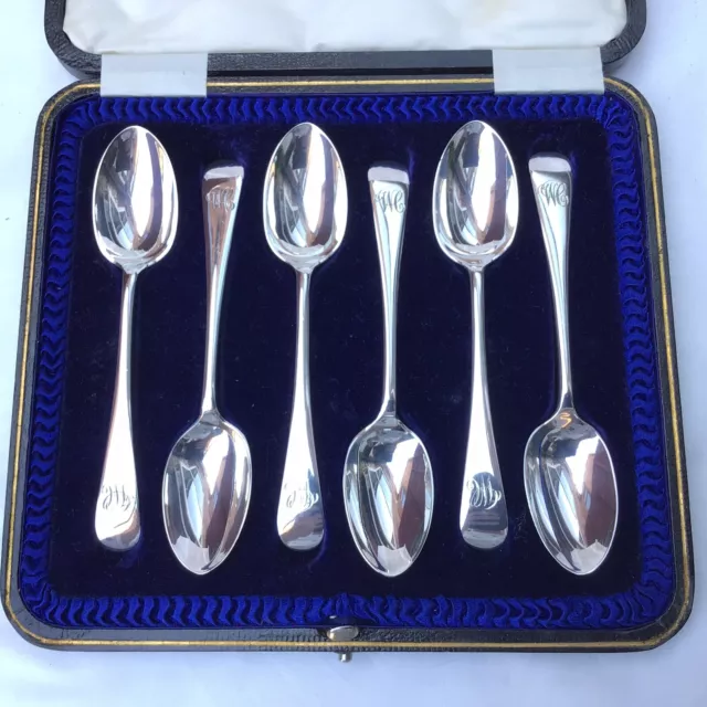 1922 Solid Silver Six Tea Spoons By James Dixon & Sons Ltd. 112.88g. Length 13cm