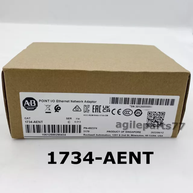 Allen-Bradley 1734-AENT / C POINT I/O Ethernet Network Adaptor  2022 New Sealed