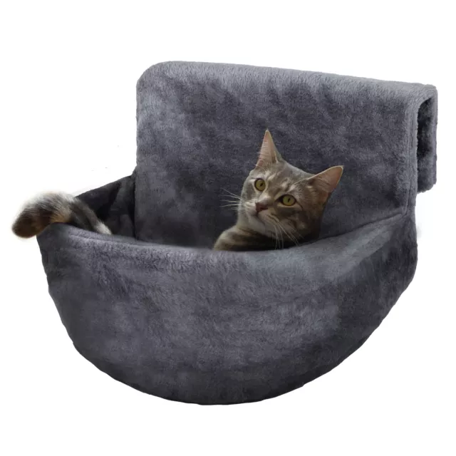 Hanging Cat Kitten Radiator Bed Pet Animal Warm Fleece Basket Cradle Hammock