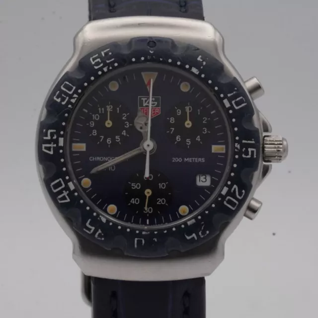 Tag Heuer Formula Chrono Herren Uhr Ca1210 Vintage 37Mm Stahl Armbanduhr 2