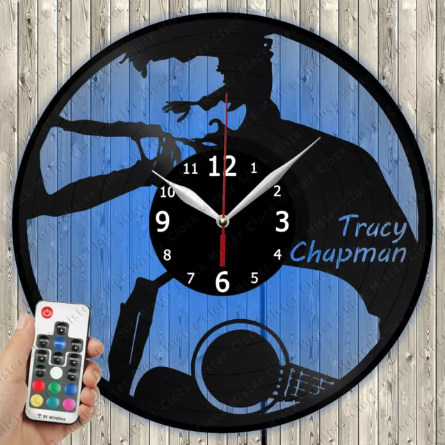 LED Clock Tracy Chapman LED Light Vinyl Record Wall Clock LED Wall Clock 5006