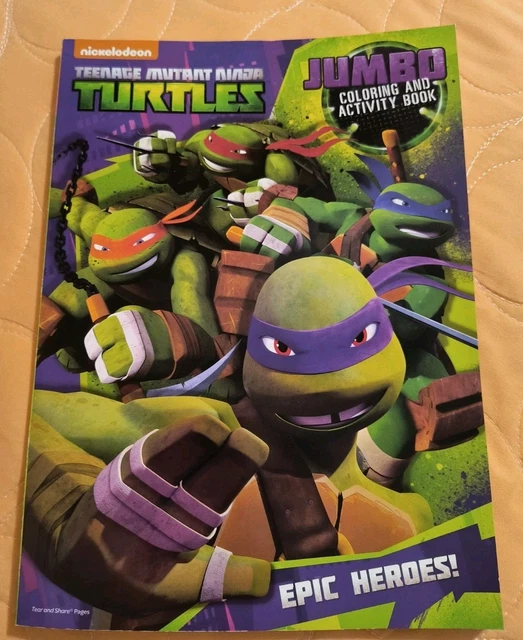TEENAGE MUTANT NINJA Turtles Jumbo Epic Heroes! Coloring Book Tear ...