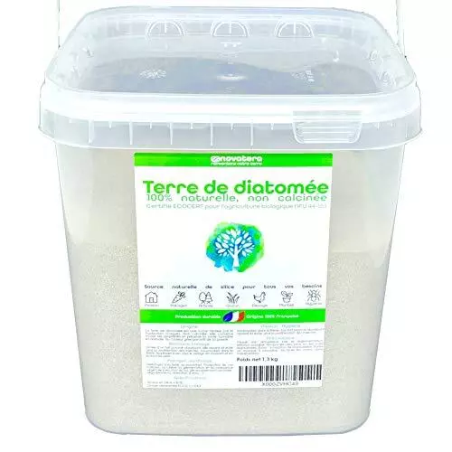 Terre de diatomée 100% française | Naturelle Non calcinée | Seau 1,3 kg