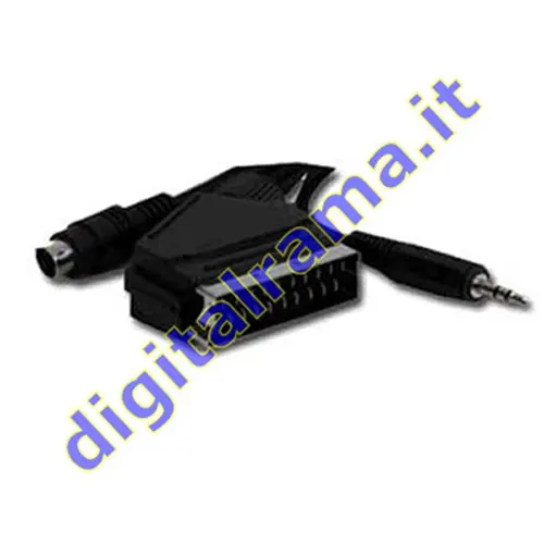 Cable de Audio/Vídeo A Euroconector / Svhs 4PIN+ 3,5mm 5M (CCV-4444-5M) Keyteck