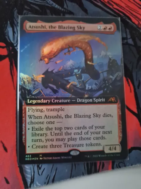 Atsushi, the Blazing Sky EXTENDED Foil- Kamigawa Neon Dynasty (Magic/MTG)