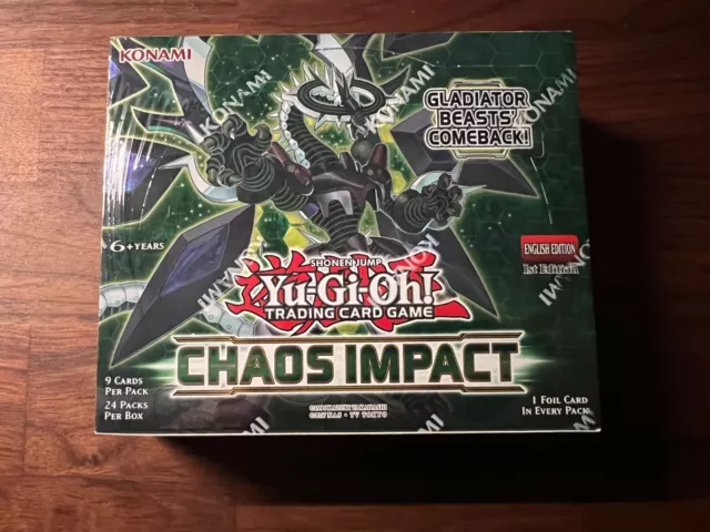 YuGiOh Chaos Impact BOOSTER BOX 24 PACKS FACTORY SEALED 1st Edition