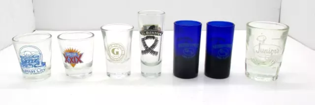 Shotglass Lot Southern Comfort Jose Cuervo Etc