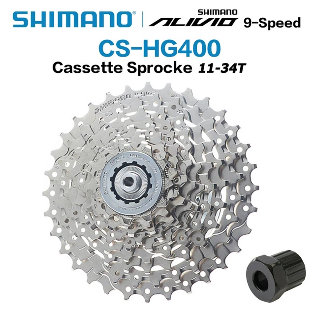 Cassettes Pignons Alivio CS-HG400-9 9V 11-34 SH-ICSHG4009134 SHIMANO