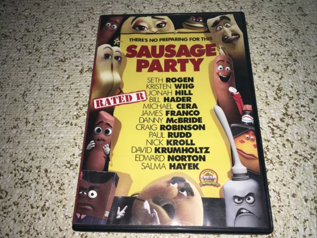 Sausage Party (DVD, 2016) Tested Working ,Seth Rogen