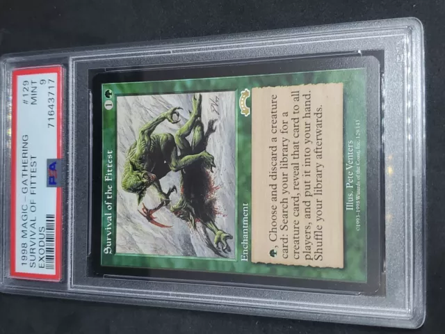 Survival of the Fittest MTG Exodus Rare - CGC 8.5 NM Graded