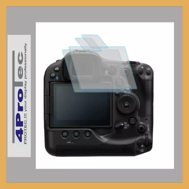 2x CLEAR LCD screen guard protector de pantalla for Canon EOS R3