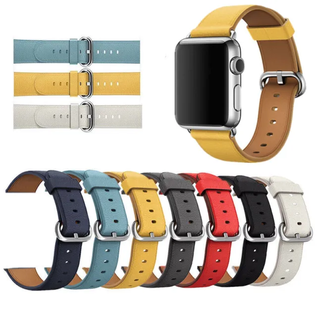 Leather Strap Band For Apple Watch iWatch Series 8 7 6 5 4 3 SE2 38/40/42/44mm
