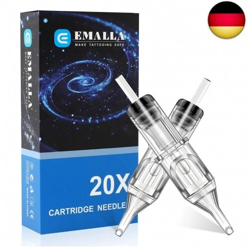 Emalla Tattoo Cartridges Nadeln ? 20 Stück Patrone Nadeln Round Liner 3RL für C