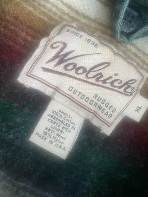 VINTAGE WOOLRICH BARN Indian Aztec Blanket Lined USA MADE Chore Field ...