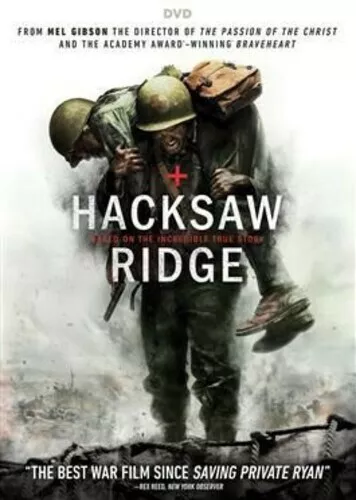 Hacksaw Ridge - DVD -  Very Good - Vince Vaughn,Rachel Griffiths,Hugo Weaving,Te