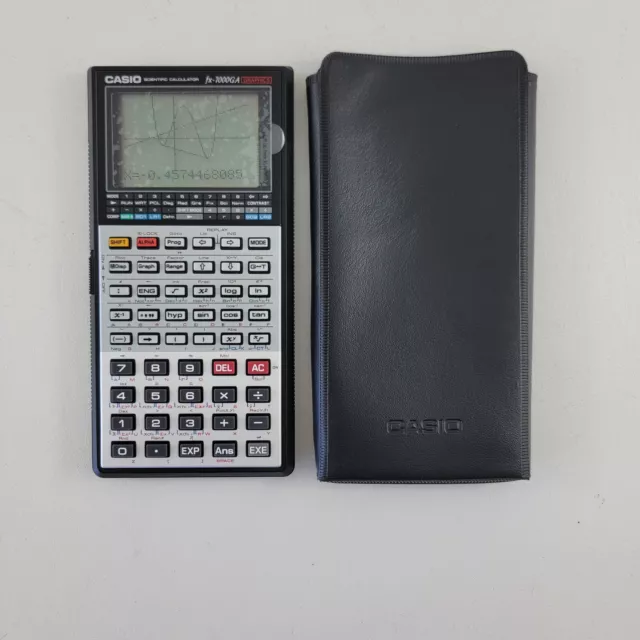 Vintage Casio FX-7000GA Scientific Graphing Calculator w/Case And New Batteries