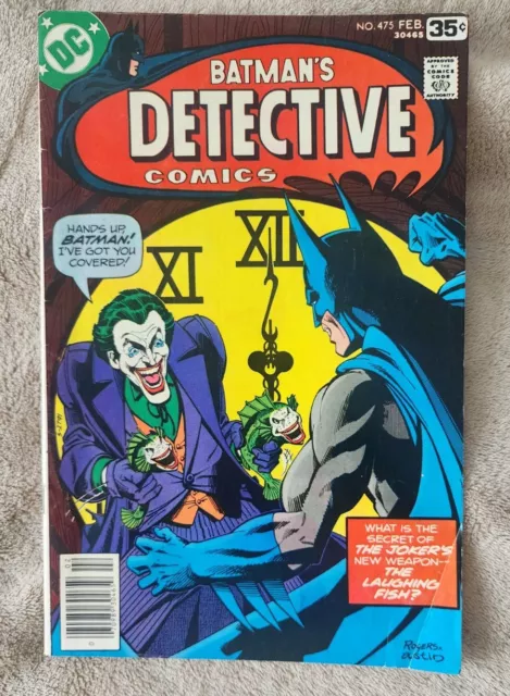 Detective Comics-Batman # 475 Classic  Joker Cover DC Comics   SA Awesome