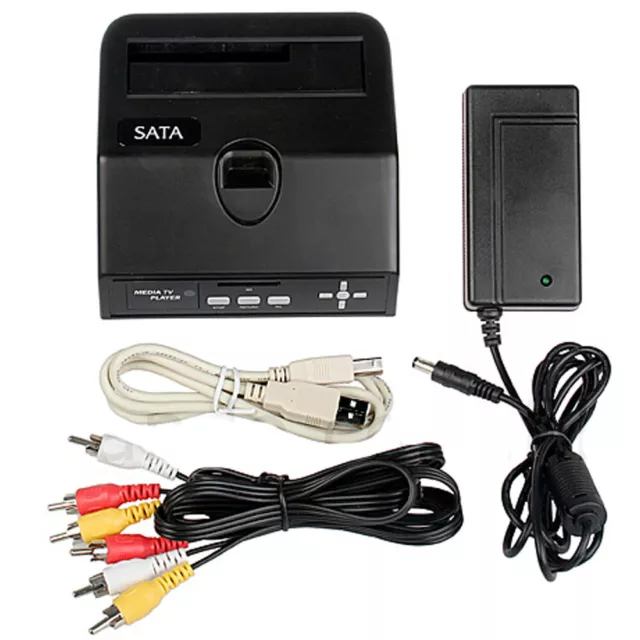 Docking station HDD hard disk sata 3.5 2.5 box case mini USB SD media player