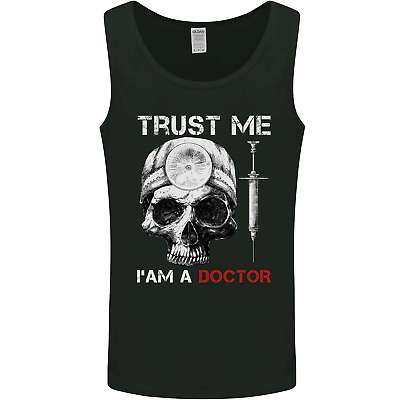 Trust Me I'm a Doctor Skull Gothic Skeleton Mens Vest Tank Top