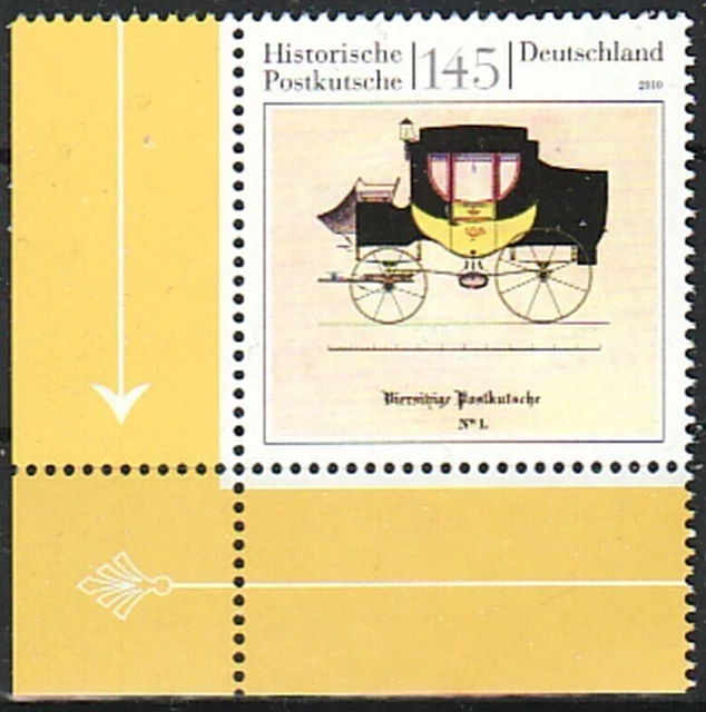 DEUTSCHLAND Bund BRD Jahrgang 2010 Postkutsche Eckrand Michel 2806 ** MNH postfr