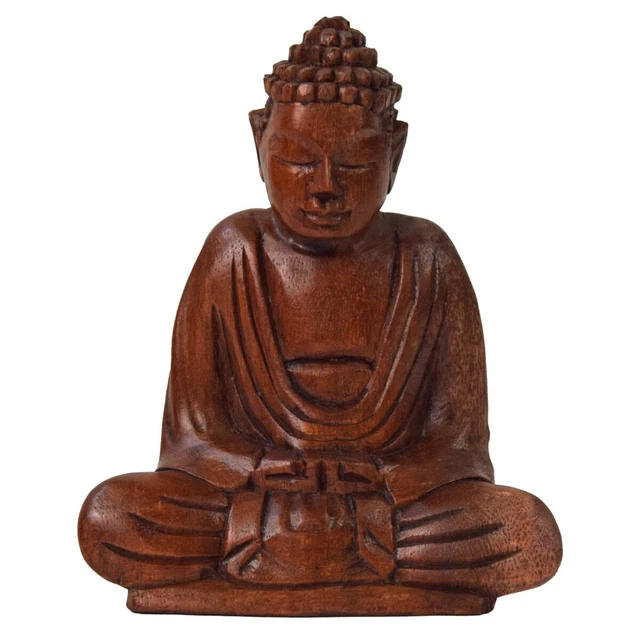 2 Mini Statues Bouddha En Laiton Assis - 2.9x2.1cm - Déco Bureau, Porte-bonheur, Cadeau - 10