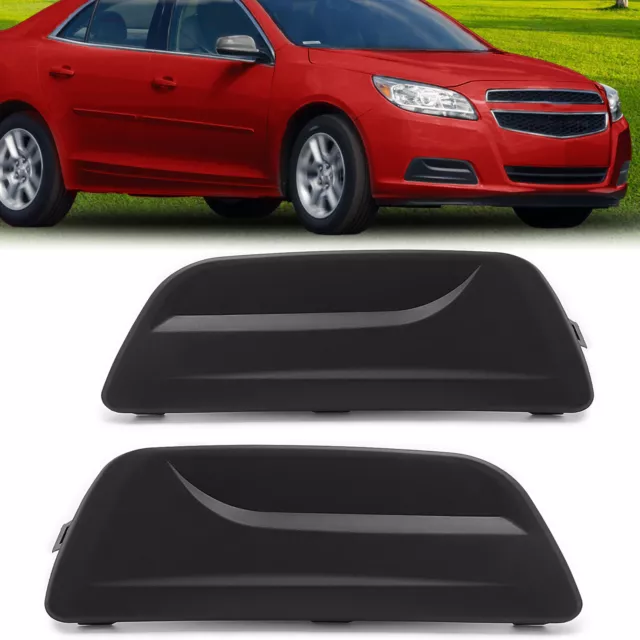 Fog Light Cover Left & Right Side Black Fit For Chevrolet Malibu 2013-2016