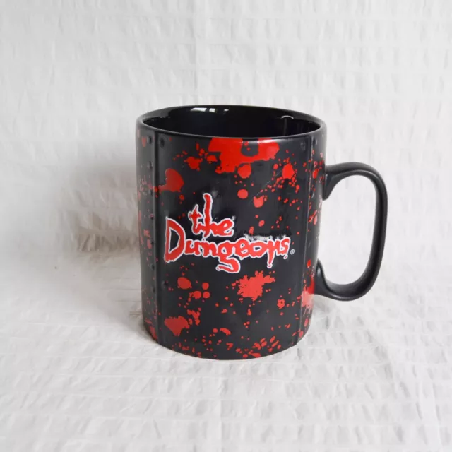 The London Dungeons Becher, extra großer schwarzer roter Keramikbecher, Touristensouvenir